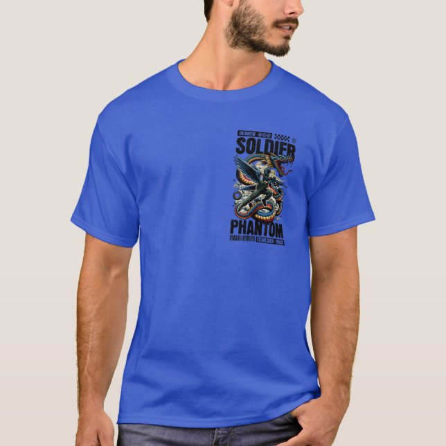 Phantom Soldier Winged Warrior T - Shirt - Epische (Vorderseite)