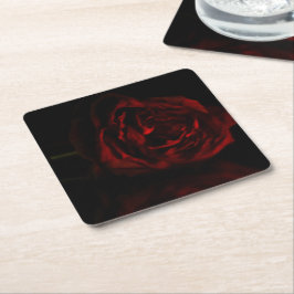 Phantom stirbt an Rose Rechteckiger Pappuntersetzer