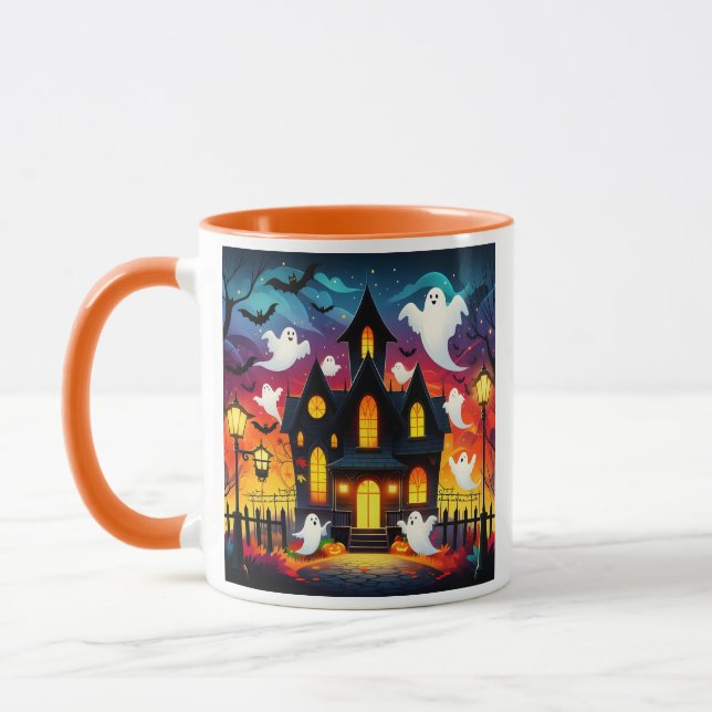 Phantomsputum - Halloweenszene Tasse (Links)