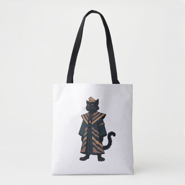 Pharao Black Cat Tragetasche Tasche (Vorderseite)
