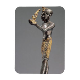 Pharao, das ein Angebot vor der Göttin Maat macht Magnet