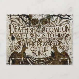 Pharao-Fluch Postkarte