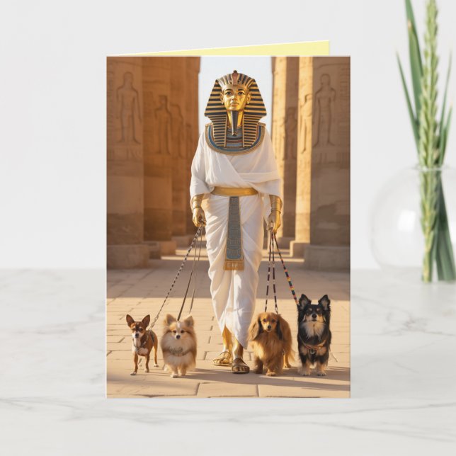 Pharao führt die Hund Karte (Vorderseite)
