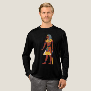 Pharao-Grafik-T-Shirt – Alte ägyptische Macht und Tri-Blend Shirt