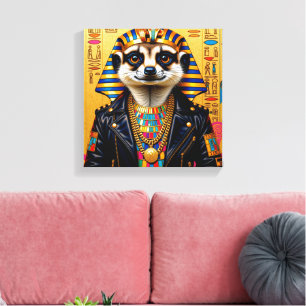 PHARAO TUT-MEERKAT LEINWANDDRUCK