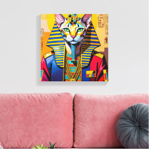 PHARAO TUT-SPHINX KATZE 3 LEINWANDDRUCK