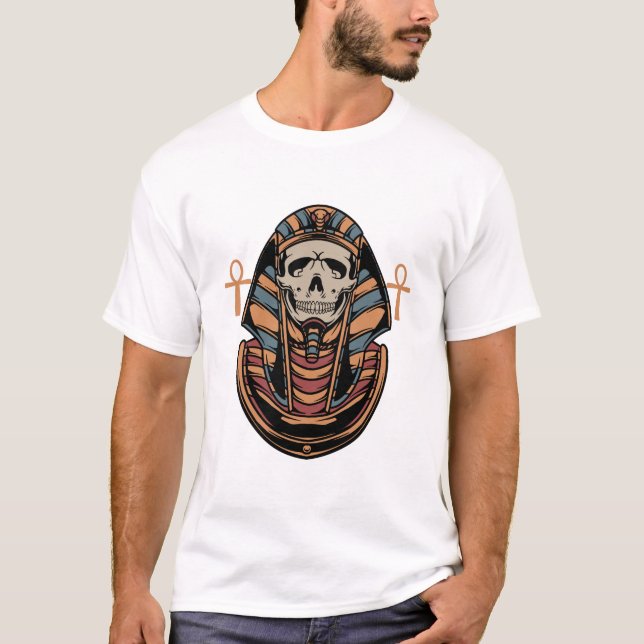 Pharaoh-alte Tätowierdarstellung T-Shirt (Vorderseite)