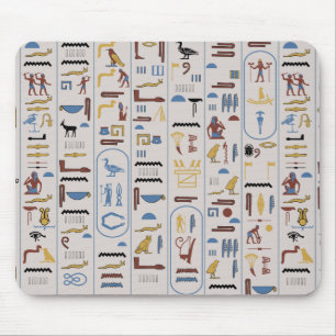 Pharaoh Asche Hintergrund Alte Hieroglyphen Mousepad