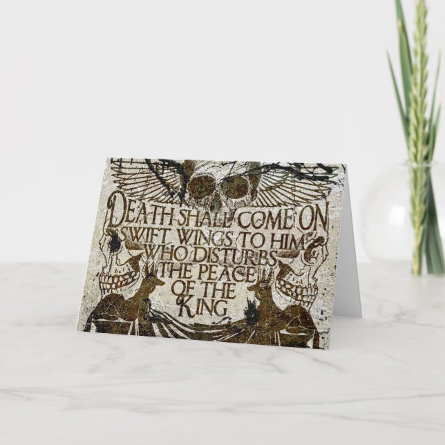 Pharaoh-Fluch Karte (Vorderseite)