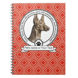 Pharaoh Hound Credo Spiral-Foto-Notizbuch Notizblock