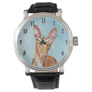 Pharaoh Hound Painting - Niedliche Original Hunde  Armbanduhr