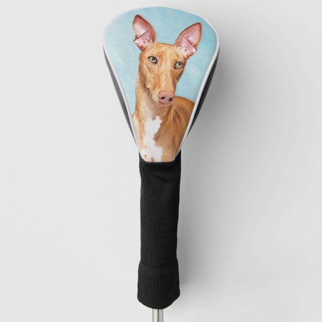 Pharaoh Hound Painting - Niedliche Original Hunde  Golf Headcover (Vorderseite)
