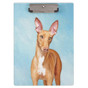 Pharaoh Hound Painting - Niedliche Original Hunde  Klemmbrett