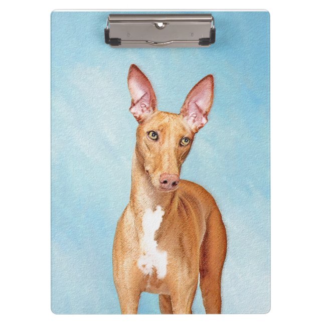 Pharaoh Hound Painting - Niedliche Original Hunde  Klemmbrett (Vorderseite)