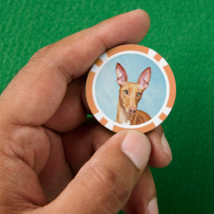 Pharaoh Hound Painting - Niedliche Original Hunde  Pokerchips