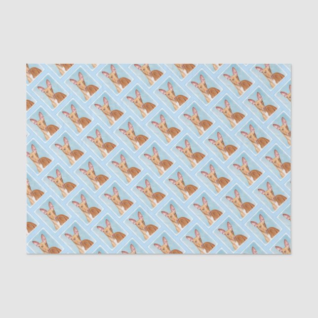 Pharaoh Hound Painting - Niedliche Original Hunde  Seidenpapier (Vorderseite)