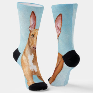 Pharaoh Hound Painting - Niedliche Original Hunde Socken