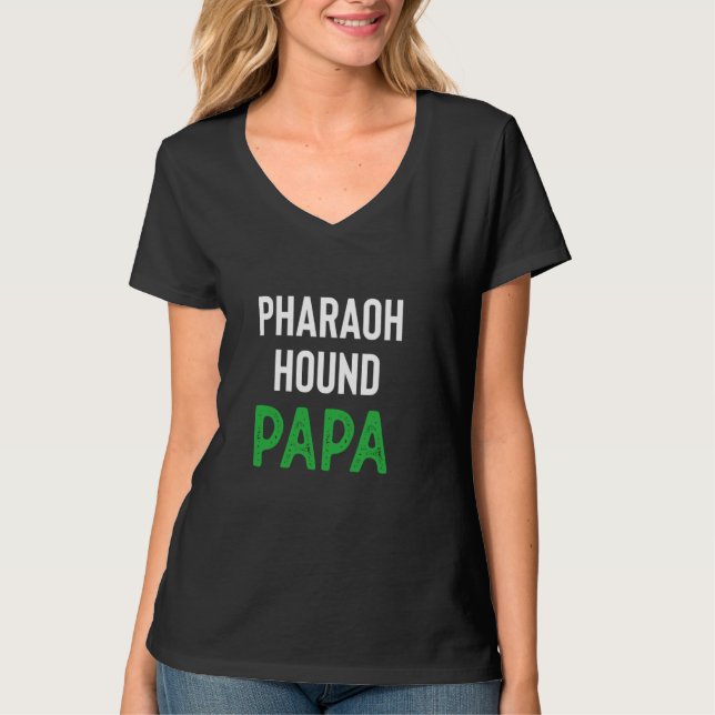 Pharaoh Hound Papa T-Shirt (Vorderseite)