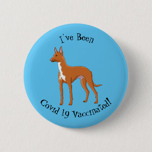 Pharaoh-Hund-Cartoon Button
