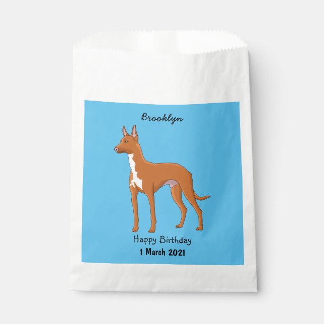 Pharaoh-Hund-Cartoon Geschenktütchen (Vorderseite)
