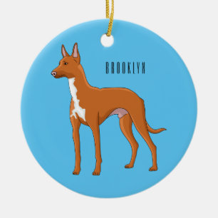 Pharaoh-Hund-Cartoon Keramik Ornament