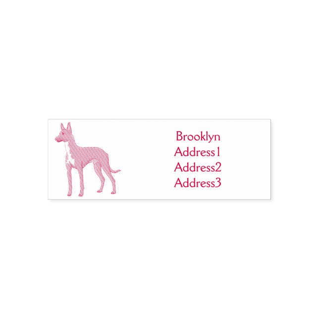 Pharaoh-Hund-Cartoon Permastempel (Design)