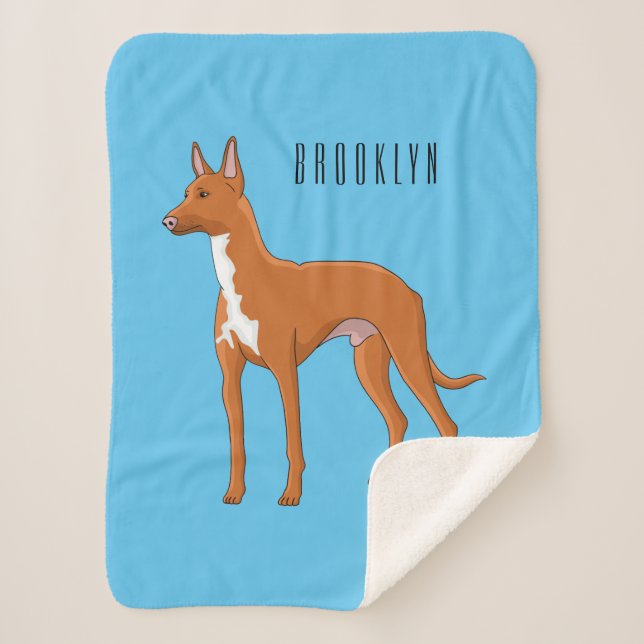 Pharaoh-Hund-Cartoon Sherpadecke (Vorderseite)