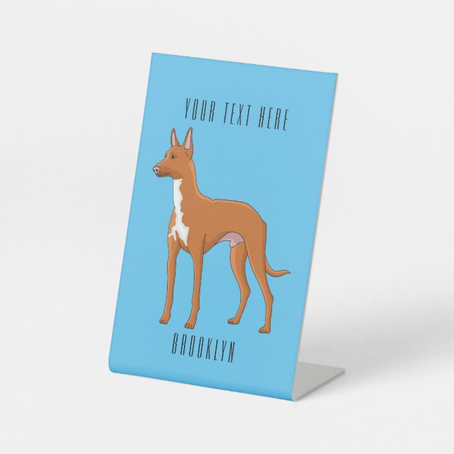 Pharaoh-Hund-Cartoon Sockelschild (Vorderseite)