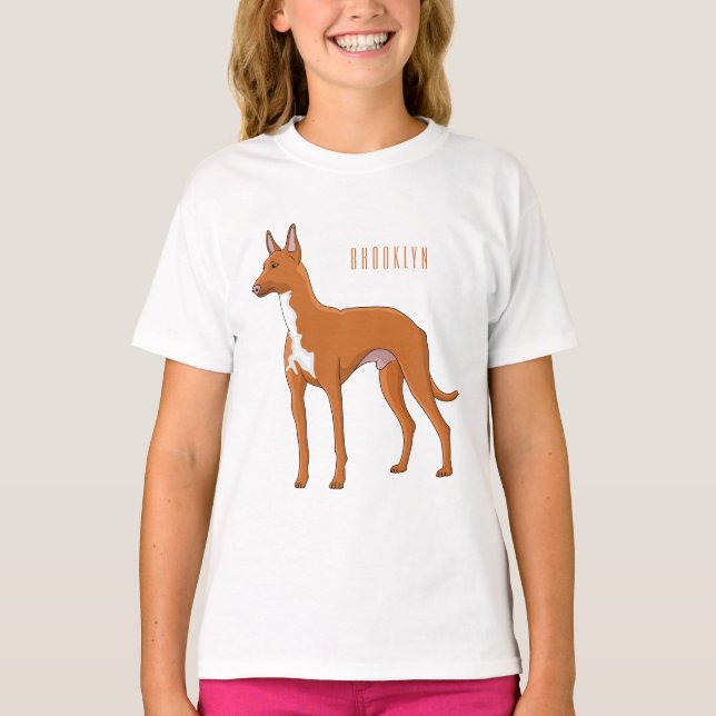 Pharaoh-Hund-Cartoon T-Shirt (Vorderseite)