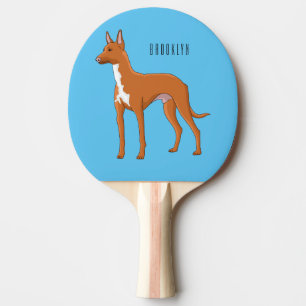 Pharaoh-Hund-Cartoon Tischtennis Schläger