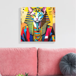 PHARAOH TUT-SPHINX KATZE 2 LEINWANDDRUCK