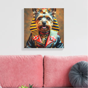 PHARAOH TUT-YORKSHIRE TERRIER 3 LEINWANDDRUCK