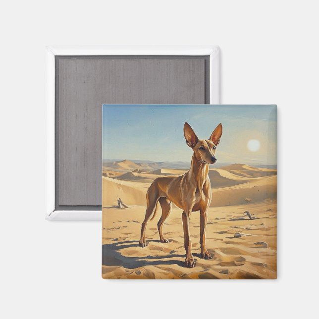 Pharaohhund Magnet (Vorderseite/Rückseite)