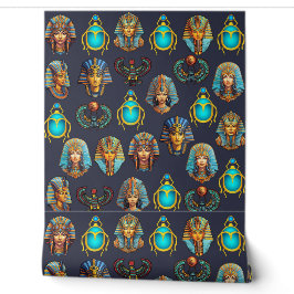 "Pharaoh's Legacy: Antique Egyptian Patterns Tapete