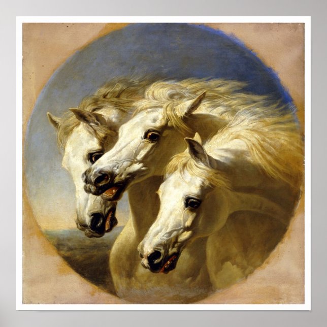 Pharaon’s Horses" de J.F. Herring, 1848 Poster (Devant)