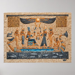 Pharaonische Solarboote Poster