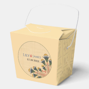 Pharaonisches Ziererbe auf Papyrus Hochzeit Geschenkschachtel