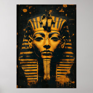 Pharao's Legacy - antike ägyptische Goldene Maske Poster