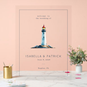 Phare à l'aquarelle gris serein