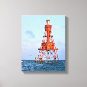 Phare américain de banc, copie de toile de la