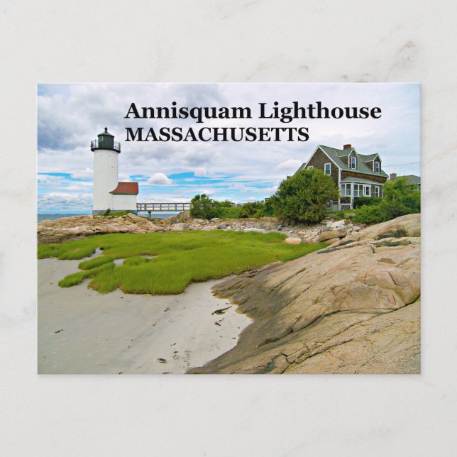 Phare d'Annisquam, carte postale du Massachusetts (Devant)