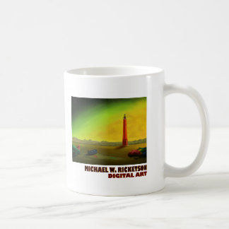 Phare dans une tasse stérile de paysage