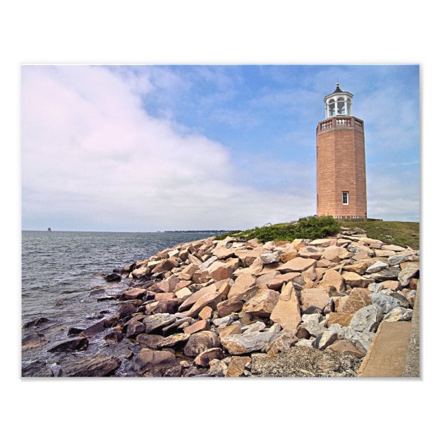 Phare d'Avery Point, Connecticut Photo Impression (Devant)
