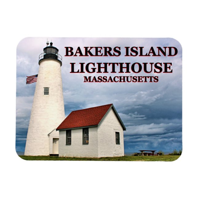 Phare de Bakers Island, MA Flexi Magnet (Horizontal)