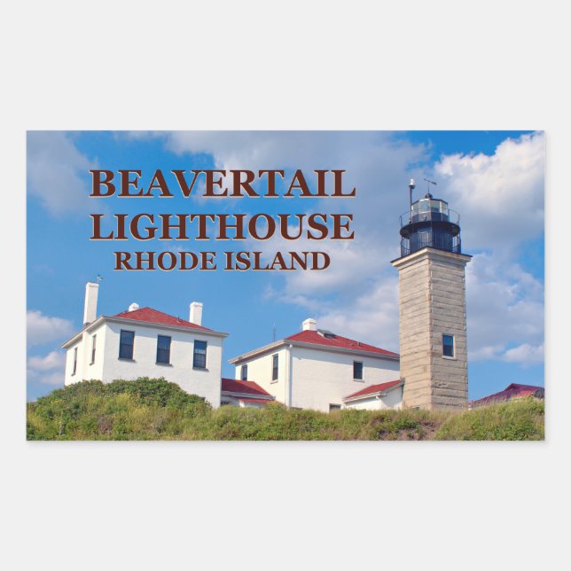 Phare de Beavertail, Stickers Rhode Island (Devant)