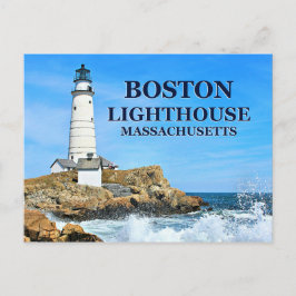 Phare de Boston, carte postale du Massachusetts
