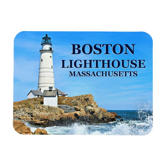 Phare de Boston, Massachusetts Flex Magnet (Horizontal)