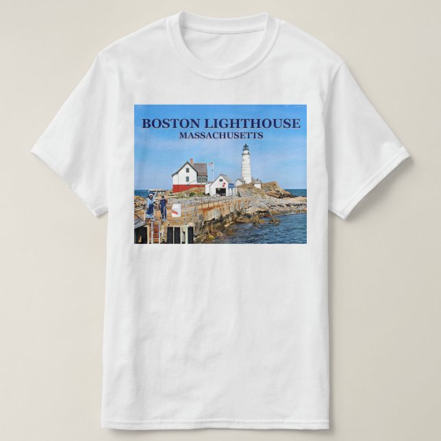 Phare de Boston, T-Shirt Massachusetts (Design devant)