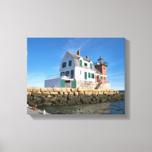 Phare de brise-lames de Rockland, copie de toile