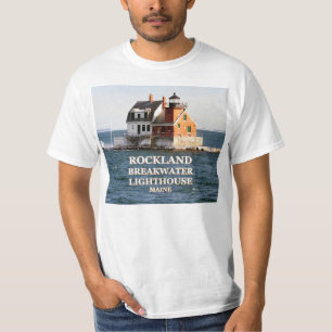 Phare de brise-lames de Rockland, T-shirt du Maine